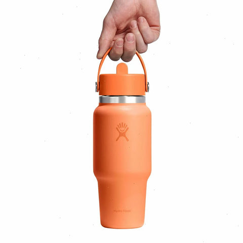 24 oz Wide Mouth Travel Bottle with Flex Straw Cap