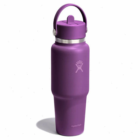 32 oz Wide Mouth Travel Bottle with Flex Straw Cap