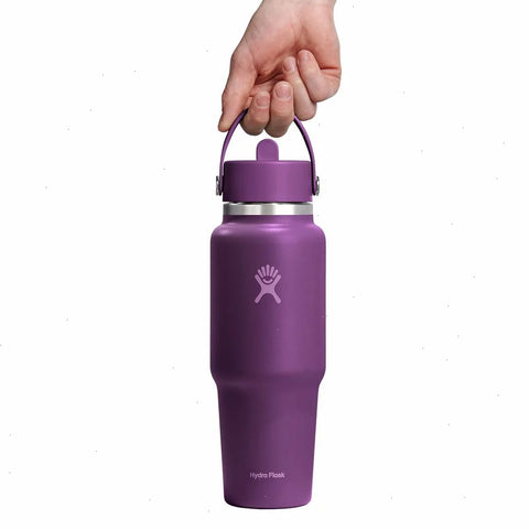 32 oz Wide Mouth Travel Bottle with Flex Straw Cap