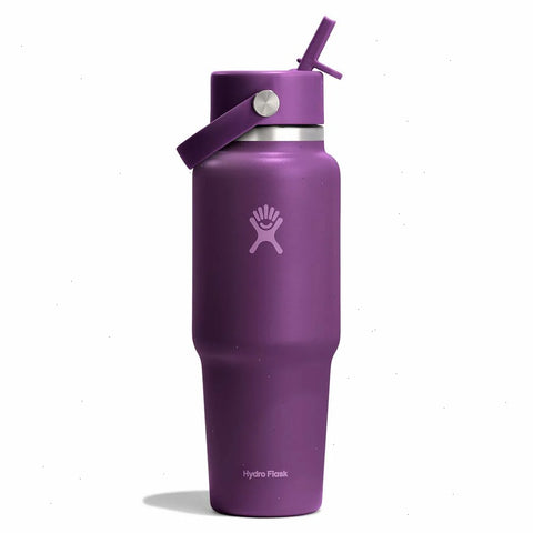32 oz Wide Mouth Travel Bottle with Flex Straw Cap