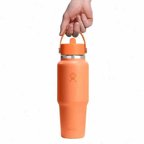 32 oz Wide Mouth Travel Bottle with Flex Straw Cap