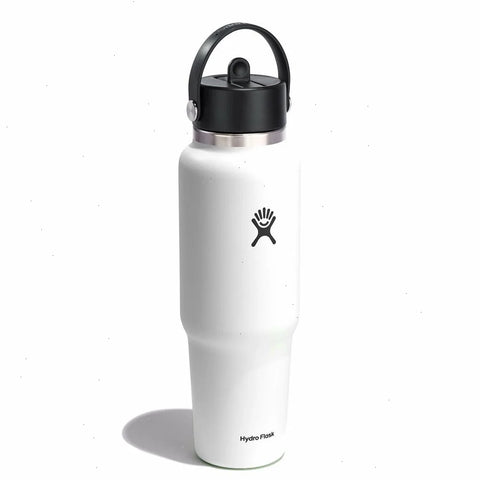 40 oz Wide Mouth Travel Bottle with Flex Straw Cap