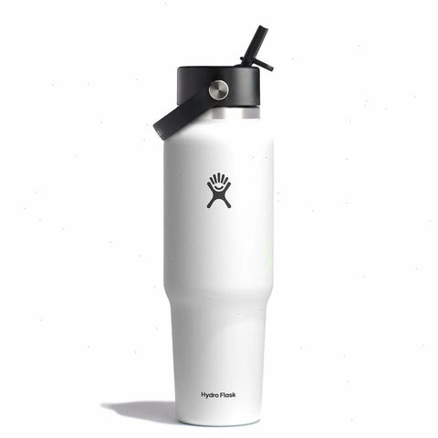 40 oz Wide Mouth Travel Bottle with Flex Straw Cap
